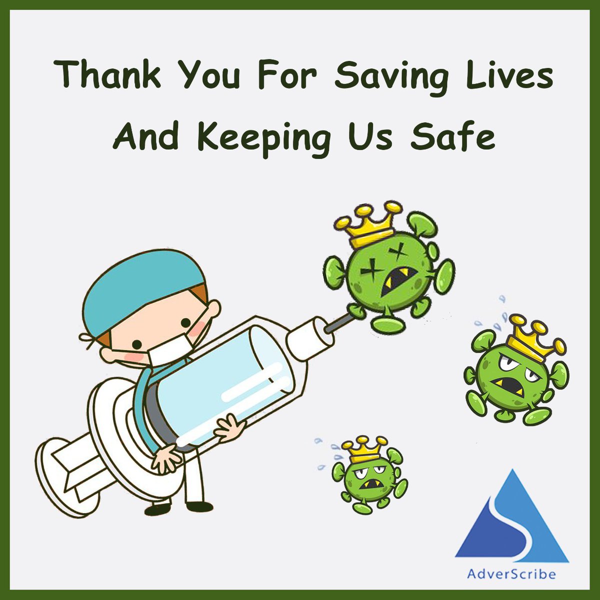 AdverScribe's tweet photo. #Salute🙏to all the #Doctors and Medical Staff out there working to keep us safe.

#ThoughtfulThursday 
.
.
#stayhome #staysafe  #corona #staypositive #coronaindia #covid_19  #lockdown2020 https://t.co/6q7o2AnmAn