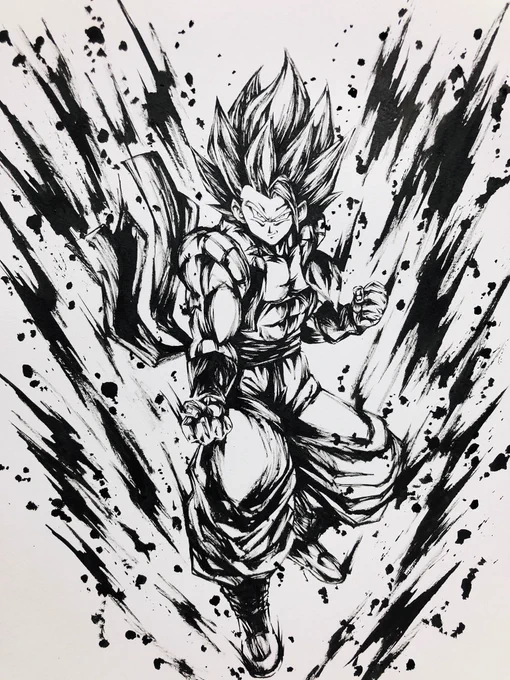 この2人が並ぶとやっぱ迫力やばい
#ドラゴンボール #ゴジータ #ベジット 