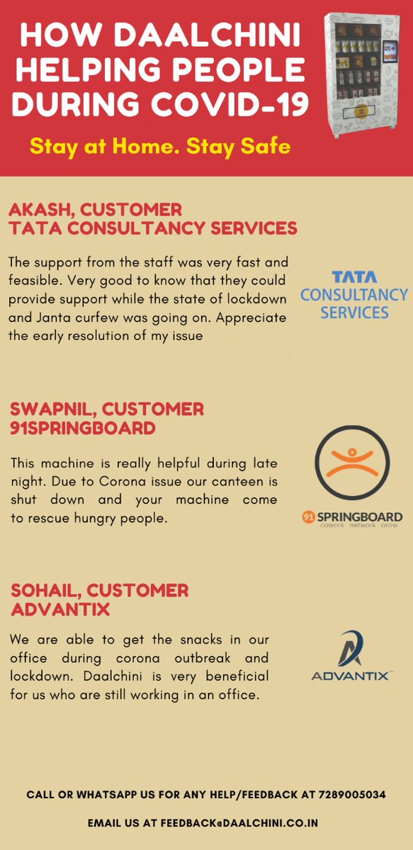 Daalchini_'s tweet photo. Read how Daalchini is adding value through its unmanned smart vending machines during COVID-19.

#StayAtHome #StaySafe #IndiaFightsCorona #EatHealthy
#SmartVendingMachine #Daalchini https://t.co/gBCGl7qj0I