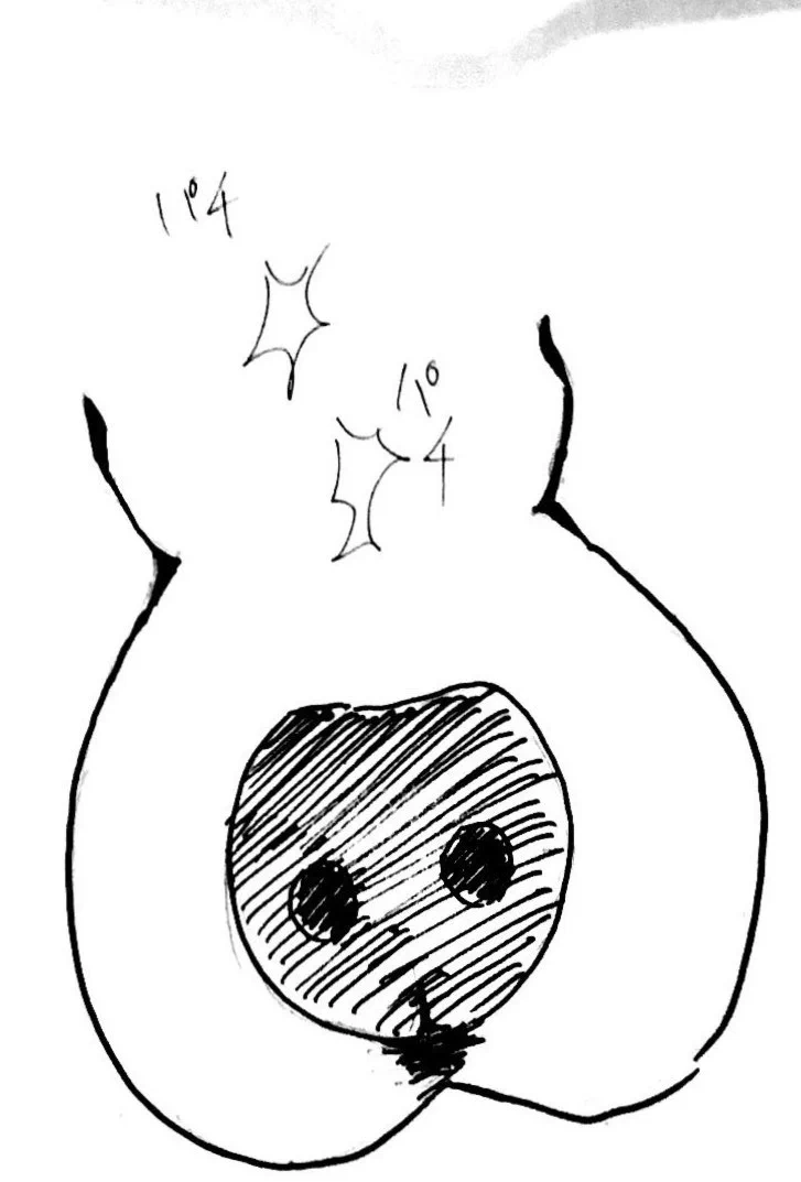 @hachimonajin 頭上で拍手する黒い人が見えました 