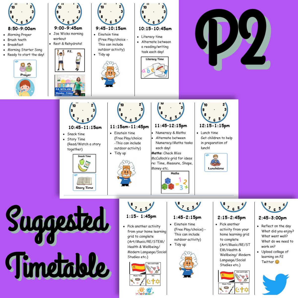 St_Josephs_P5's tweet photo. 📢Note for Parents: Our weekly Learning Grid with a suggested Timetable has been uploaded to the files section of @MicrosoftTeams for anyone who was unable to collect a #HomePack👍🏼 You will also find lots of other useful differentiated resources and ideas in the files section🗂 https://t.co/Y45KPQrkKE