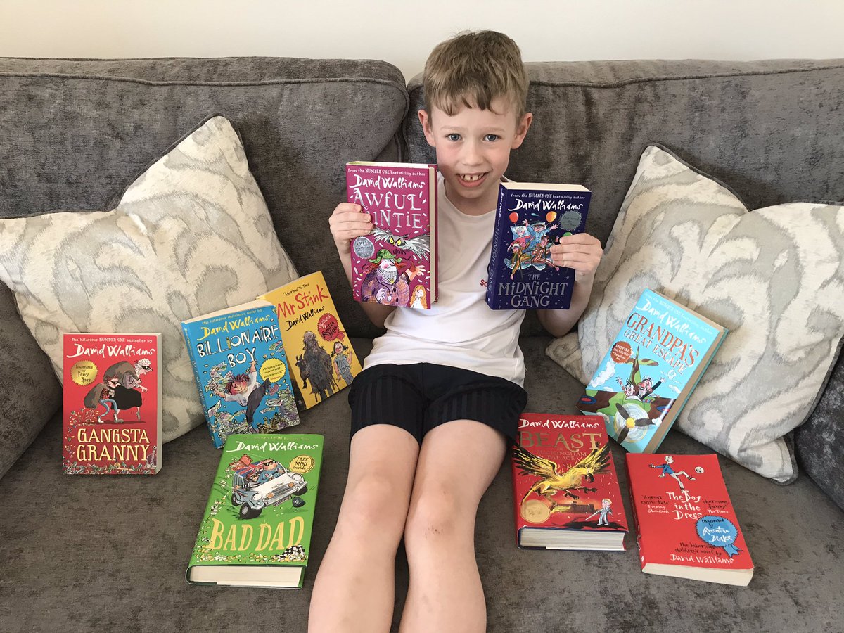 Perfect time to get stuck into all our #DavidWalliams books..which one shall we read next? #homeschooling. <a href="/davidwalliams/">David Walliams HQ</a>