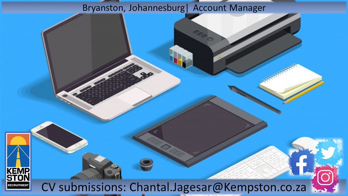 KempstonRecruit's tweet photo. Bryanston, Johannesburg | Account Manager

CV submissions: Chantal.Jagesar@Kempston.co.za

#Kempston #Recruitment #Sales #Manager #Bryanston https://t.co/GAbH5h9h8F