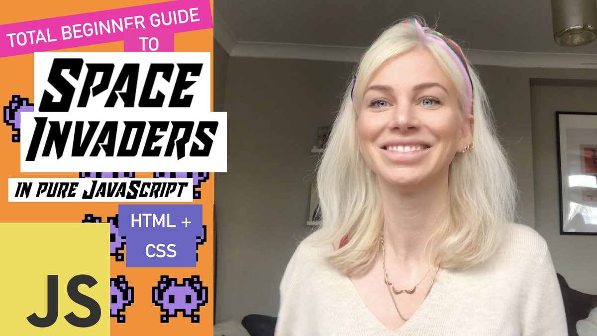 ania_kubow's tweet image. And it&apos;s out! My Space Invaders #JavaScript HTML and CSS Walkthrough! This was a SUPER fun one to make. As always, basic styling for you to take and make your own 🥰 Happy #coding! &amp;gt; youtu.be/kSt2_YZzCec #JavaScriptGames #100DaysOfCode #codinglife #100NightsOfCode #StayAtHome
