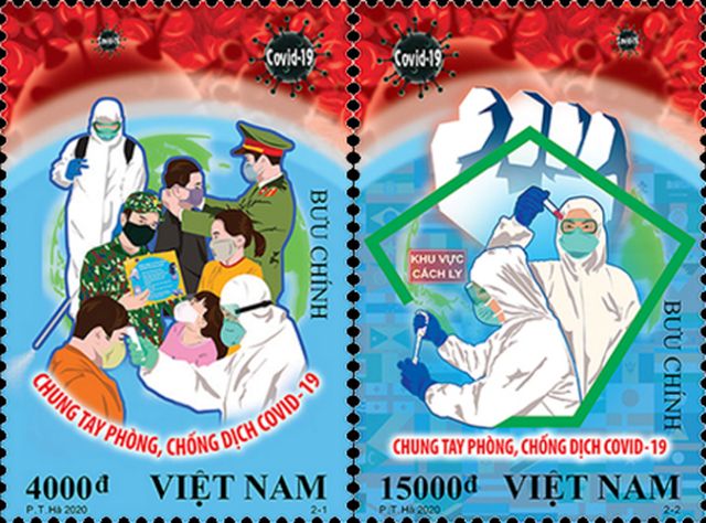djclone92's tweet image. Après le timbre émis par l'Iran commémorant les efforts de ceux/celles qui combattent le #coronavirus #COVID19 au tour du Vietnam d'en émettre 2 sur le contrôle et la prévention du#Coronavirus  bit.ly/2IUcFkY #epidemie #pandemie  #philatélie #timbres #philately #stamps