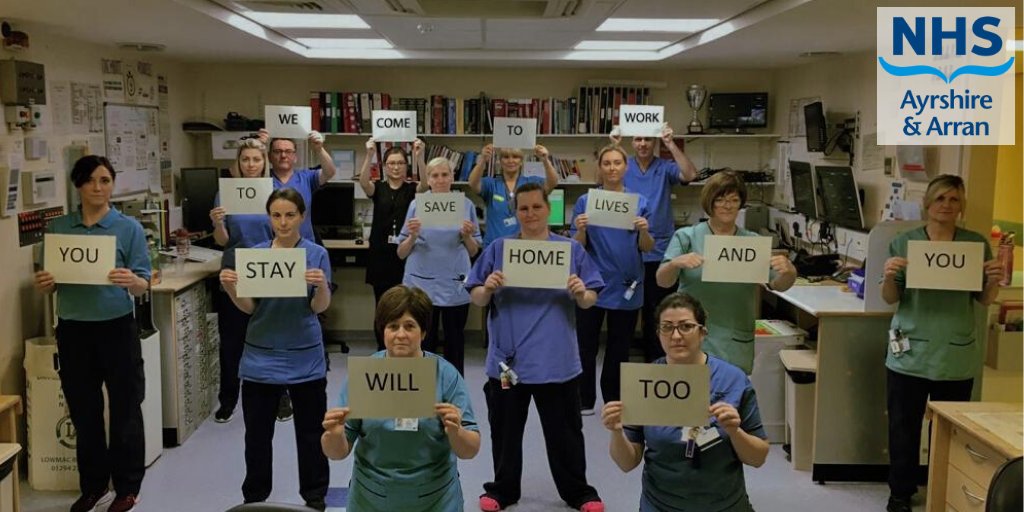 NHSaaa's tweet image. A plea from our staff: 

We come to work to save lives. You stay at home and you will too. 

#StayHomeStaySafe #COVID19