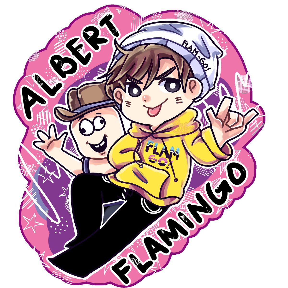 Jenniburr On Twitter I Made A Fan Art Of Albert From Flamingo