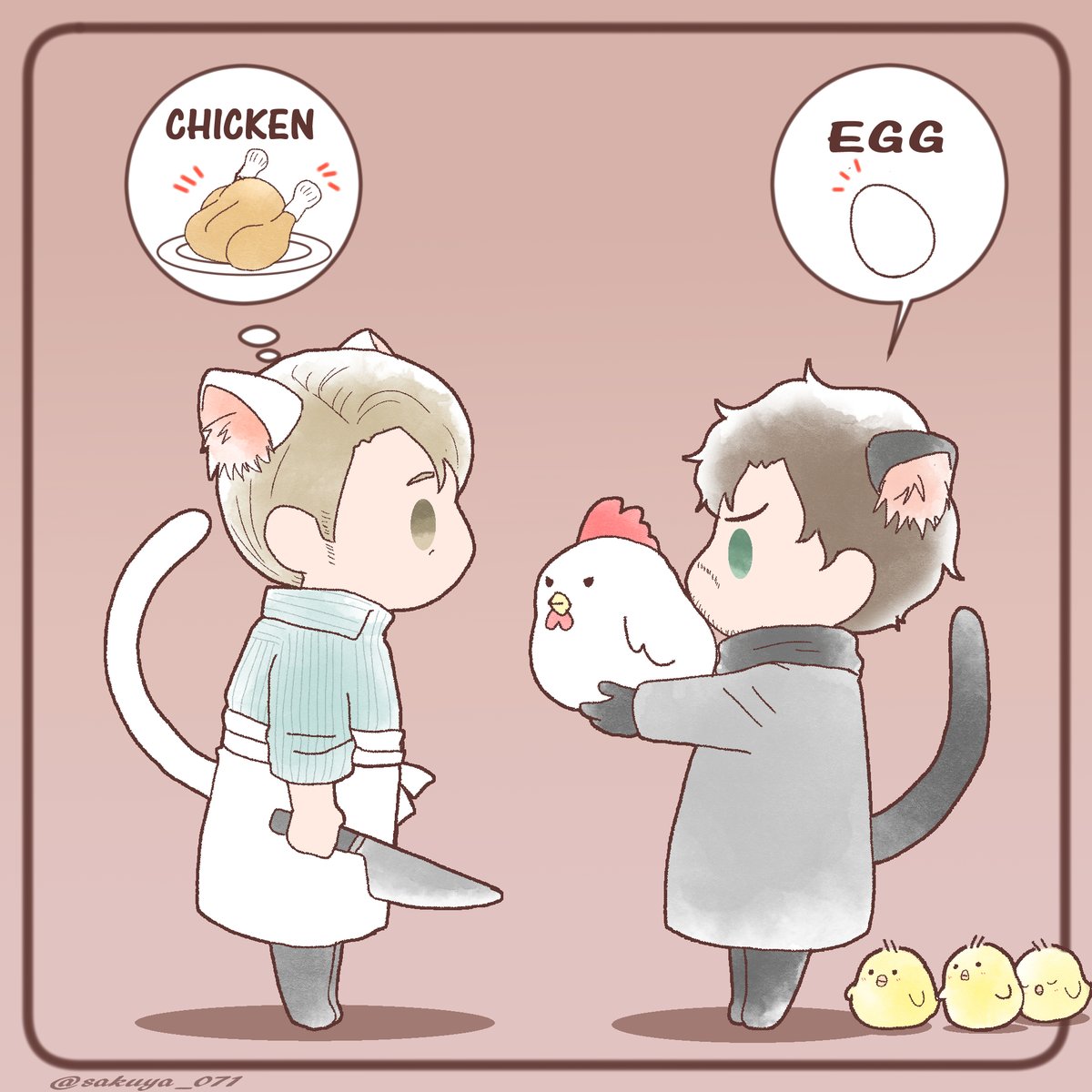 さくや در توییتر トムホくんの鶏を飼ったエピソードが可愛いくて描いたイラストのその後 末長く仲良く暮らして欲しい さくや در توییتر トムホくんの鶏を飼ったエピソードが可愛いくて描いたイラストのその後 末長く仲良く暮らして欲しい