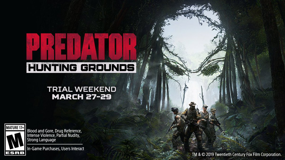 Don’t start the mission unprepared — read these #PredatorHuntingGrounds tips before leaping into the trial weekend: play.st/3bDVMHN

Play as the fearsome Predator or the cunning Fireteam, March 27-29.