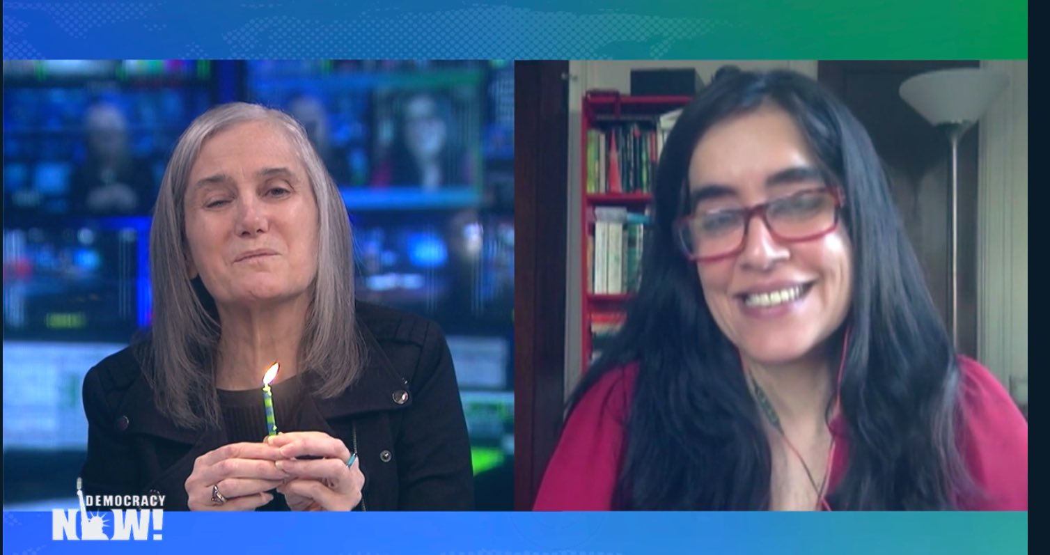  ending with a moment of joy as amy goodman wishes nermeen shaikh a happy birthday 