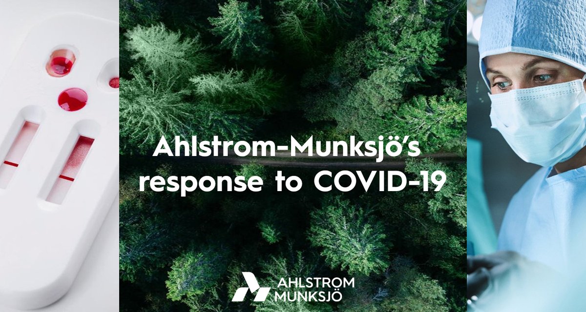 AhlstromGlobal's tweet image. COVID-19 impacts people’s lives around the world. We provide products that serve many critical industries across the globe. The health and safety of our employees is of utmost importance and so is the continuity of our operations. Read more: bit.ly/2UHlXGo