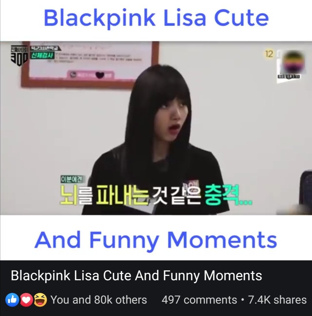 BLACKPINK LISA cute moments3.6M views - 80k reactions - 7.4k shareOUR PRIDE LALISA #327WishesForLalisa #LalisaManobanDay #ProdigyLalisaDay #우리의_별_리사_생일축하해  @ygofficialblink https://www.facebook.com/JeonJiHyeonKoreanActress/videos/355702498479146/