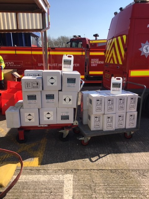 🙌🙌 Thank you so much <a href="/glastonbury/">Glastonbury Festival</a> for donating so much hand sanitiser to public services. This will shortly be shared across the Service and will help ensure front line staff are safe. We can't thank you enough. 🙌🙌