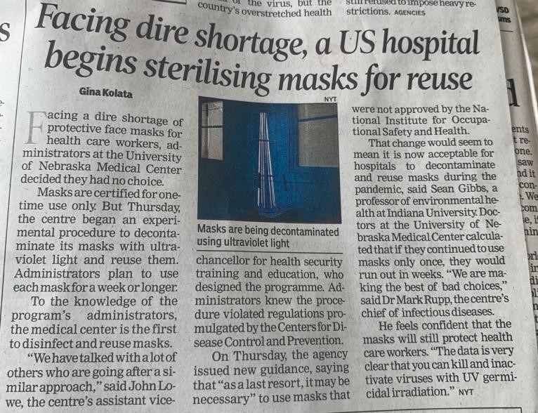 SSMaserTech's tweet image. Did You know ? Our Microwave based Technology ( OptiMaser ) meant  for Sterilization is the ONLY proven and effective way to Disinfect Face Masks and achieves super sterilization level of 9 log 10 in not more than 30 minutes .