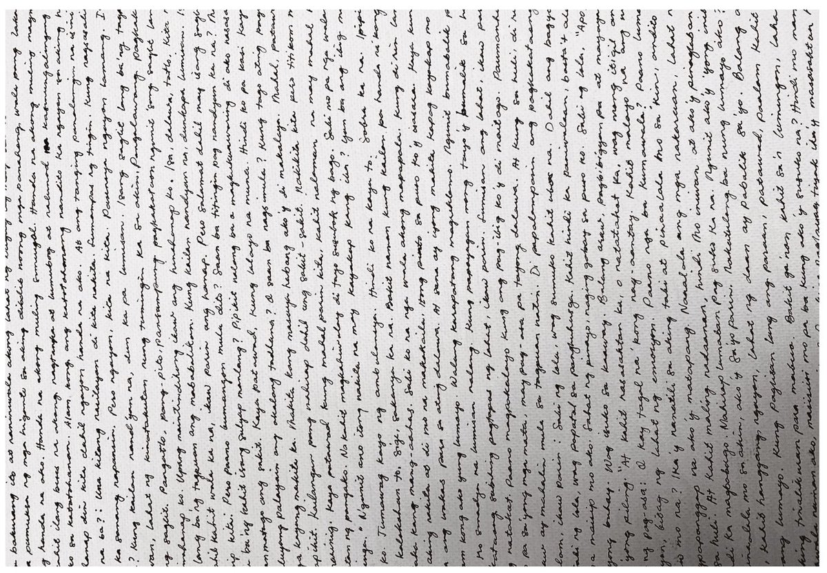 moiradelatorre's tweet photo. The lyrics to the entire album, which took two years to finish, now written on canvas and ready to come out in 3 hours. 😭
#PatawadAlbum https://t.co/zapWlzAd8D