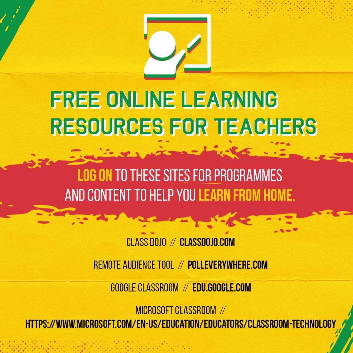 ISSASportsJA's tweet photo. Take advantage of these free virtual resources and keep connected with your students during this time away from home.
#ISSASportsJa https://t.co/l3l9X5OgKS