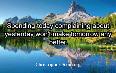 Complaining doesn't help, but taking #action certainly does. #PositiveOnly