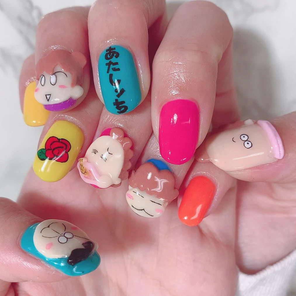 懐かしの！あたしんちを詰め込んだネイルが可愛すぎる件
