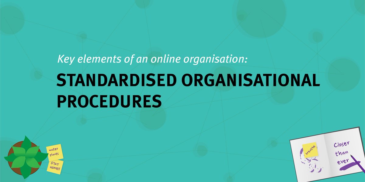 This includes having standardised organisational procedures. #RemoteWorking