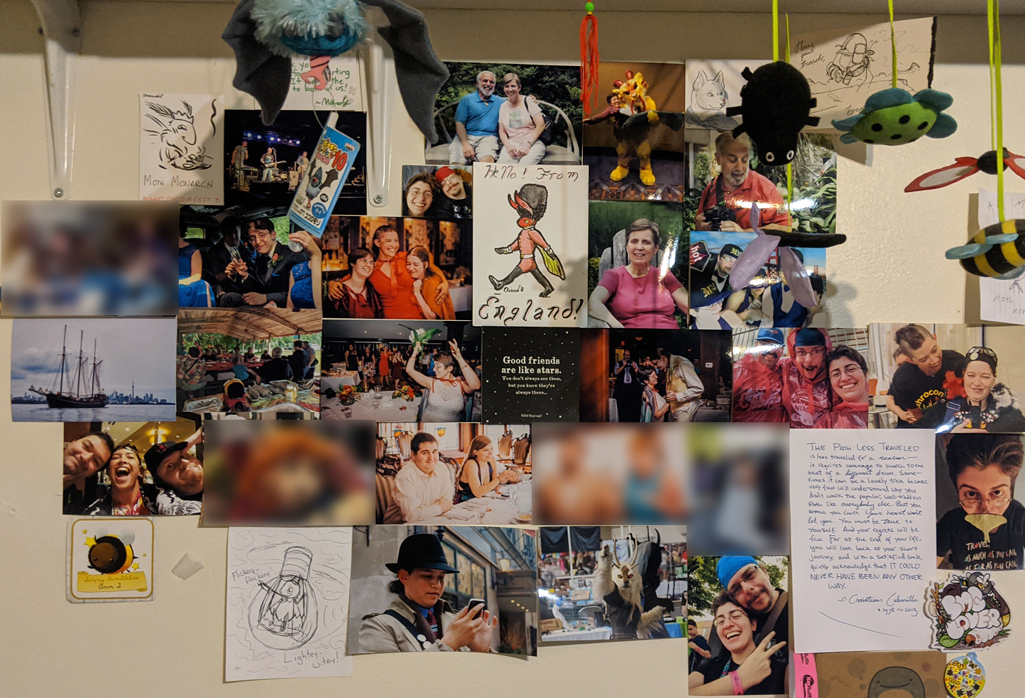 Display photos/drawings/mementos - physical objects you may have to remind you of connections with others. Look through old pictures for reminders of things you& #39;ve experienced & those who were with you. Hold things given to you by others & recall any story/event behind them.