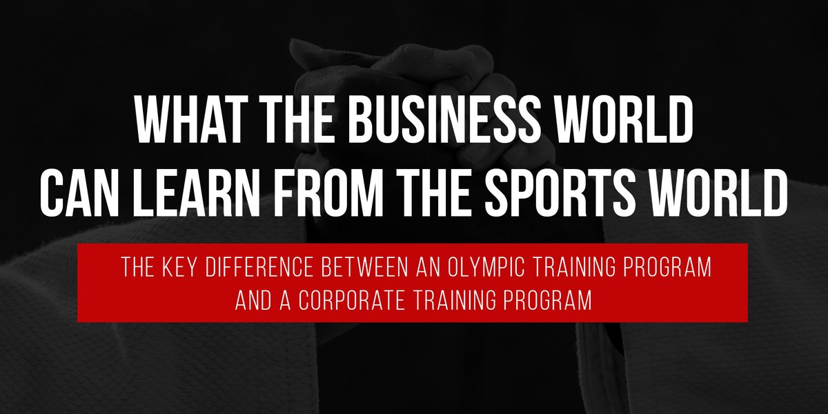 The Business world can learn a lot from the Sports world. Learn why World-Class Coaches use reinforcement messages and Olympic measurements are more than Happy Sheets at anthoniewurth.com/blog/what-the-…