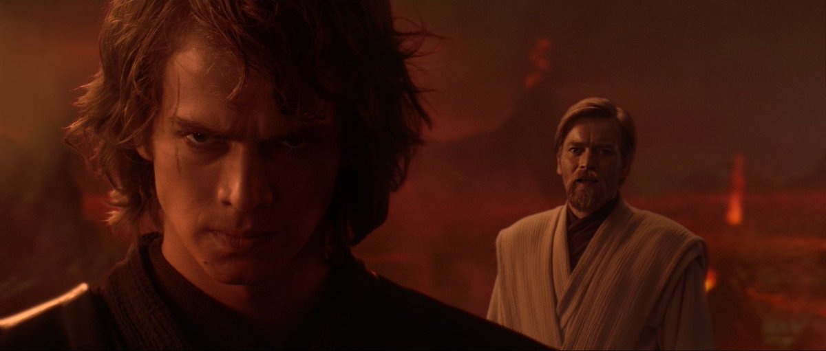  #StarwarsRevengeOfTheSith (2005) This is probably the best one of the prequels, it's really enjoyable with some great action scenes and real emotions. The script might be meh but it doesn't hinder the movie.The cast is a highlight again and the CGI holds just fine. Awesome score.