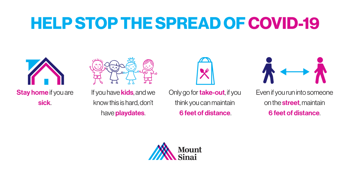 MountSinaiNYC's tweet image. Even if you run into someone on the street, maintain 6 feet of distance. Learn more on how you can stop the spread of #COVID19: bit.ly/3aEIRo8