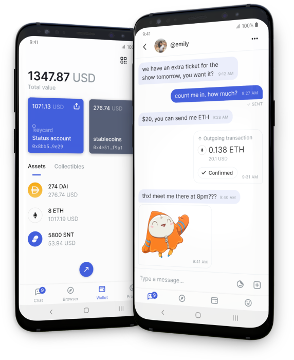 ethstatus's tweet image. Decentralized exchanges, marketplaces, games & more all on your mobile phone.
Seamlessly swap assets with @UniswapExchange with the Status #web3 browser status.im/get/