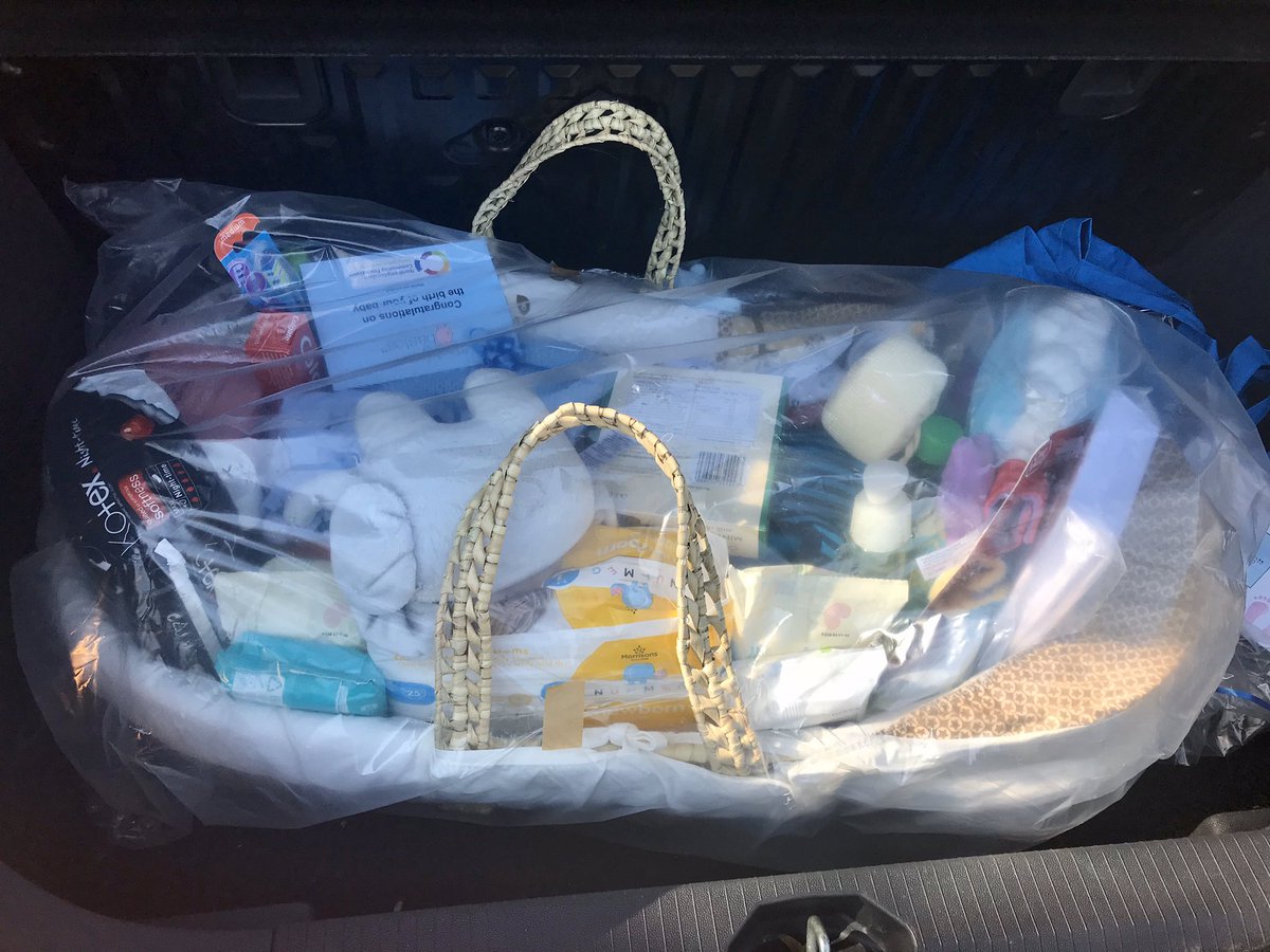 Huge thanks to @BabyBasicsGPC for supplying another much needed starter pack for one of my vulnerable young parents-to-be. Just cannot imagine how it must feel to be bringing a baby into the world at this time.