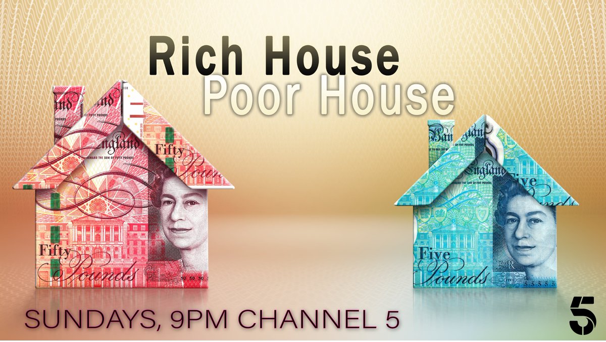 richHpoorH's tweet photo. Rich House Poor House returns this Sunday, 9PM, @channel5_tv
#rhph https://t.co/bczXThIzaz