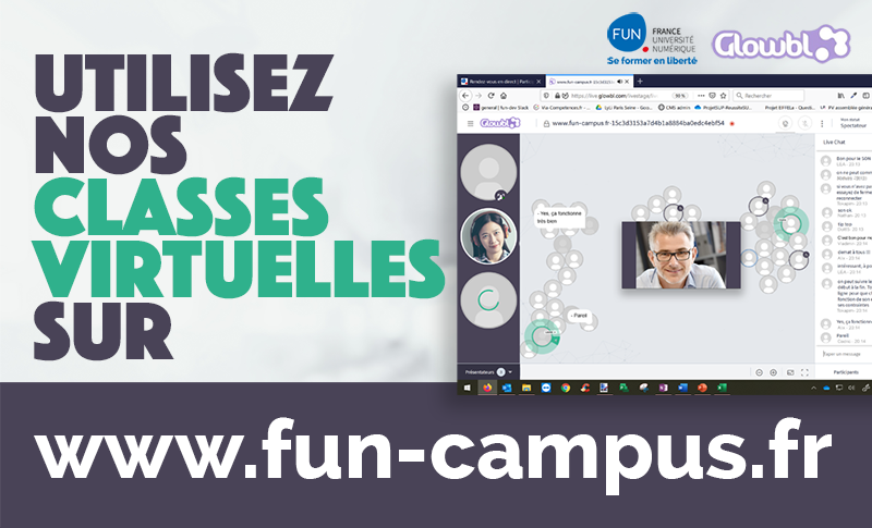 ReseauFUN's tweet photo. #EntraideCovid19: #FUN vous accompagne pour le déploiement de #ClasseVirtuelle destinée aux enseignants des établissements de l'#EnseignementSup via notre #plateforme #FunCampus cc @PaitelErwan ➡️ #Tuto : #ContinuitéPédagogique https://t.co/4JwA3DoNPc https://t.co/dQBrEtRKJI