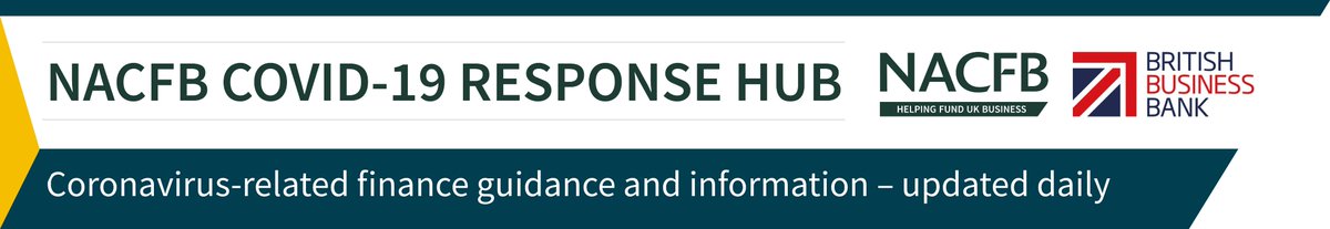 The <a href="/NACFB/">NACFB</a> remains an accredited partner with the <a href="/BritishBBank/">British Business Bank</a>'s #CBILS scheme.

We have also launched our own #COVID19 Response Hub. 

Designed for brokers, SMEs and lenders alike, it features daily news, links and lender updates. 

Visit: nacfb.org/covid-19/