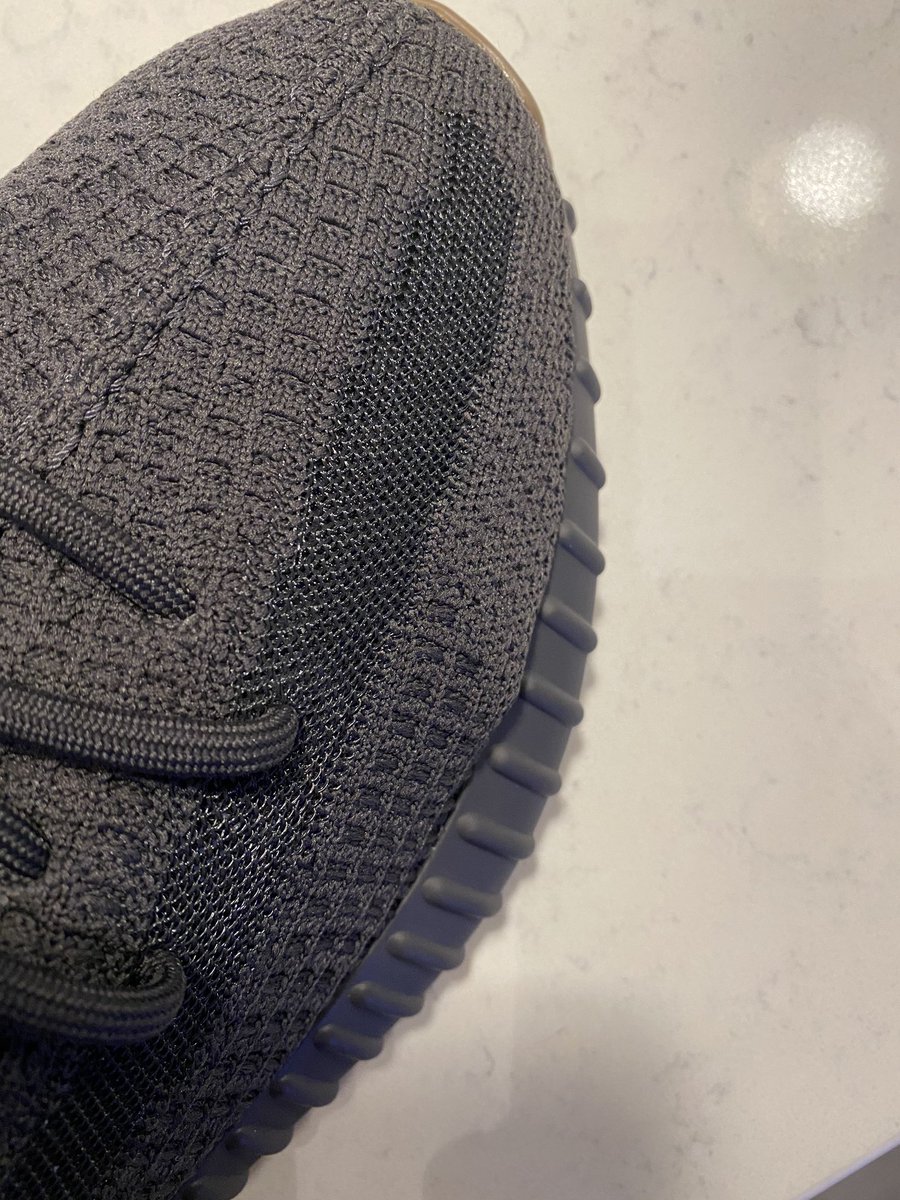 BenPeacock7's tweet photo. @FinishLineHelp need help pls!! Something is wrong with this pair of Cinders I got from you guys. Photo of my sesames for comparison. #help #yeezy https://t.co/NSAO9rvXzr