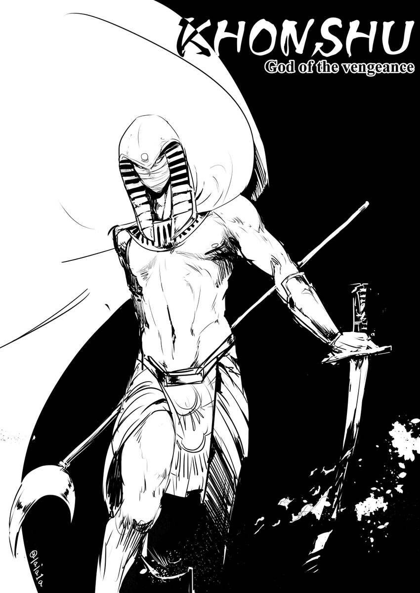 月の神コンシュー えちえち
#Khonshu #MoonKnight 
