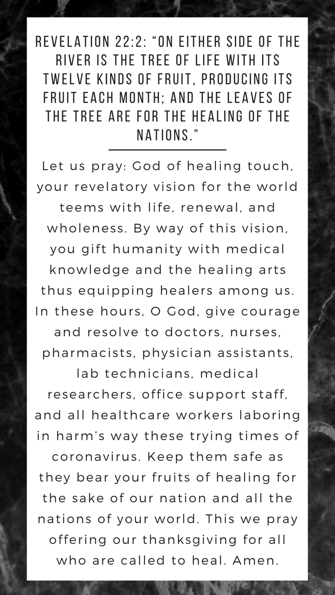 AugsburgCampsMn's tweet photo. Healthcare workers leave the security of their homes and the sanctuary of loved ones to go out into the world. Their vocation to serve the wellbeing of the neighbor means putting themselves in danger. Check our blog for the daily prayer. https://t.co/6x2I2OUZDC … @AugsburgU https://t.co/pQEVMNimTI