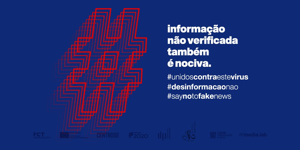#UnidosContraEsteVirus #DesinformacaoNao #SayNoToFakeNews