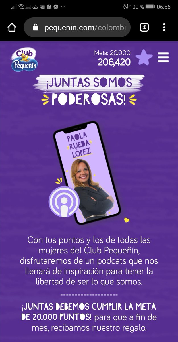 paolaruedalopez's tweet photo. Así o más feliz!!!!
Gracias @PequeninCol por elegirme como regalo, como ese contenido empoderador para su gente!!! Y GrACIAS a las personas que sumaron puntos. Superamos la 🏁 Estrenando formato podcast en el mejor momento. #decidoserfeliz #YoMeQuedoEnCasa #coronatipsdevida https://t.co/fESWwVboDc