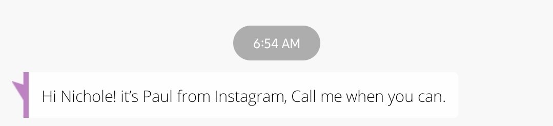 turntogray's tweet photo. Hey Nichole, Paul from Instagram is looking for you. He called me five times in the process https://t.co/nsryRFQHb1