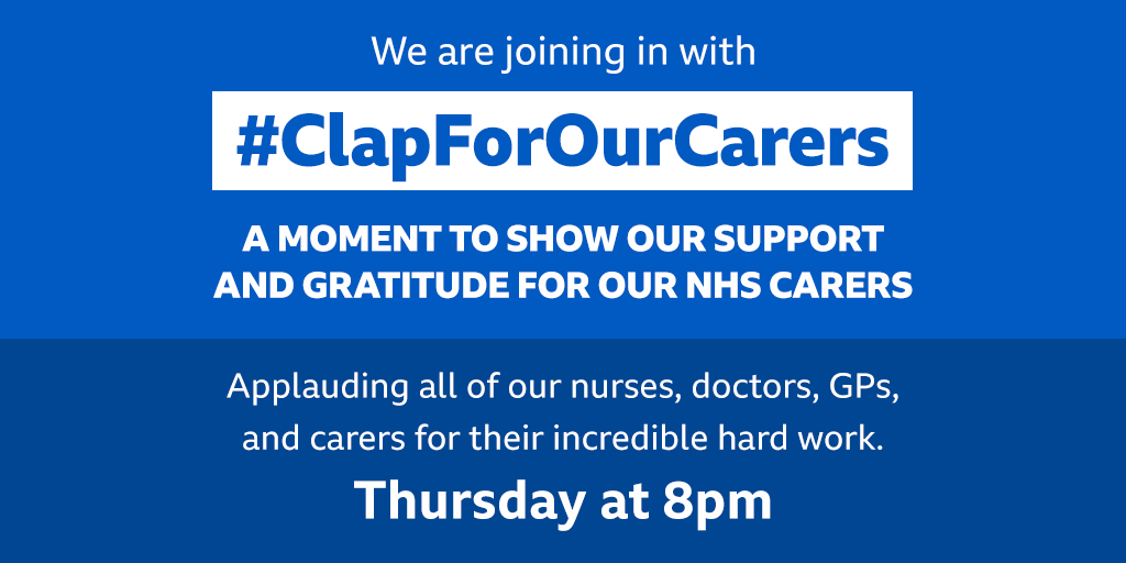 We're missing joining in with the applause and standing ovations for all of the amazing West End shows at the minute. But tonight, there's a more important curtain call taking place – open your doors and windows and #ClapForOurCarers at 8pm for all their incredible work!