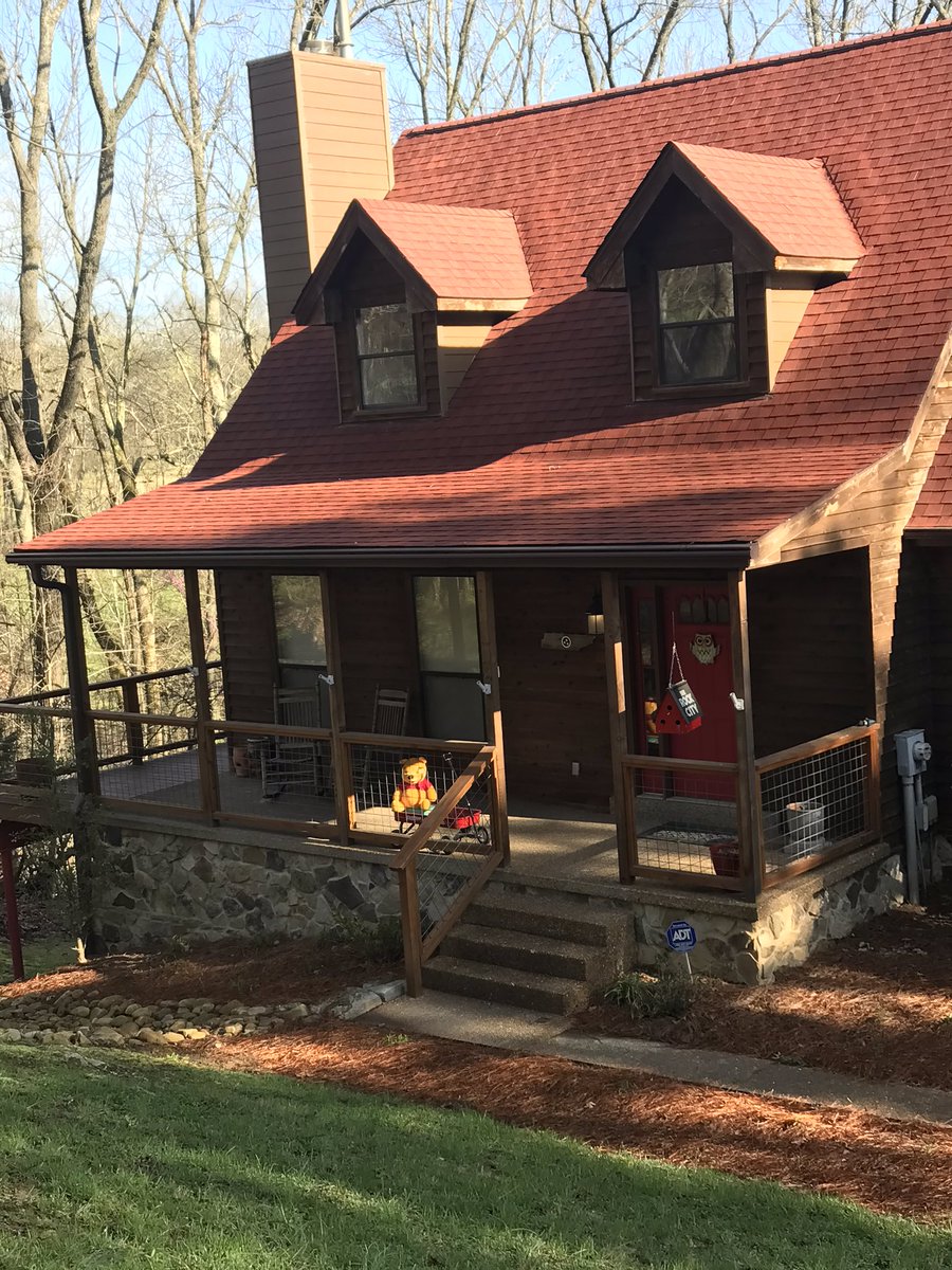 teritenn10's tweet photo. Our neighborhood is doing a bear hunt for the kids today. Pooh bear is soaking up some sun and waiting to be spotted. What a great idea! https://t.co/zWsbkiu0TA