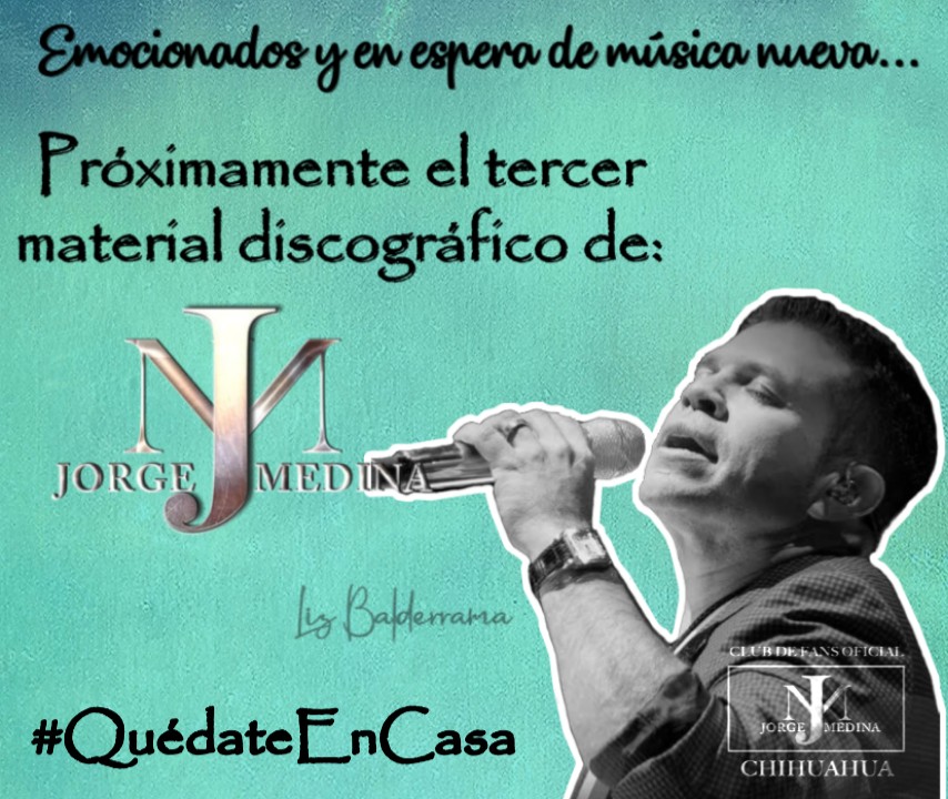ClubJM_Chih's tweet image. Muy pendientes...Estamos ansiosos por tener noticias del tercer disco de @j_medina37 y tenerlo en las manos...#QuédateEnCasa y síguelo en sus redes sociales,que en esta cuarentena sea de cantar y bailar toda su música!!!💃🏻🏡🎶
#SedeChihuahua  ✔🤗