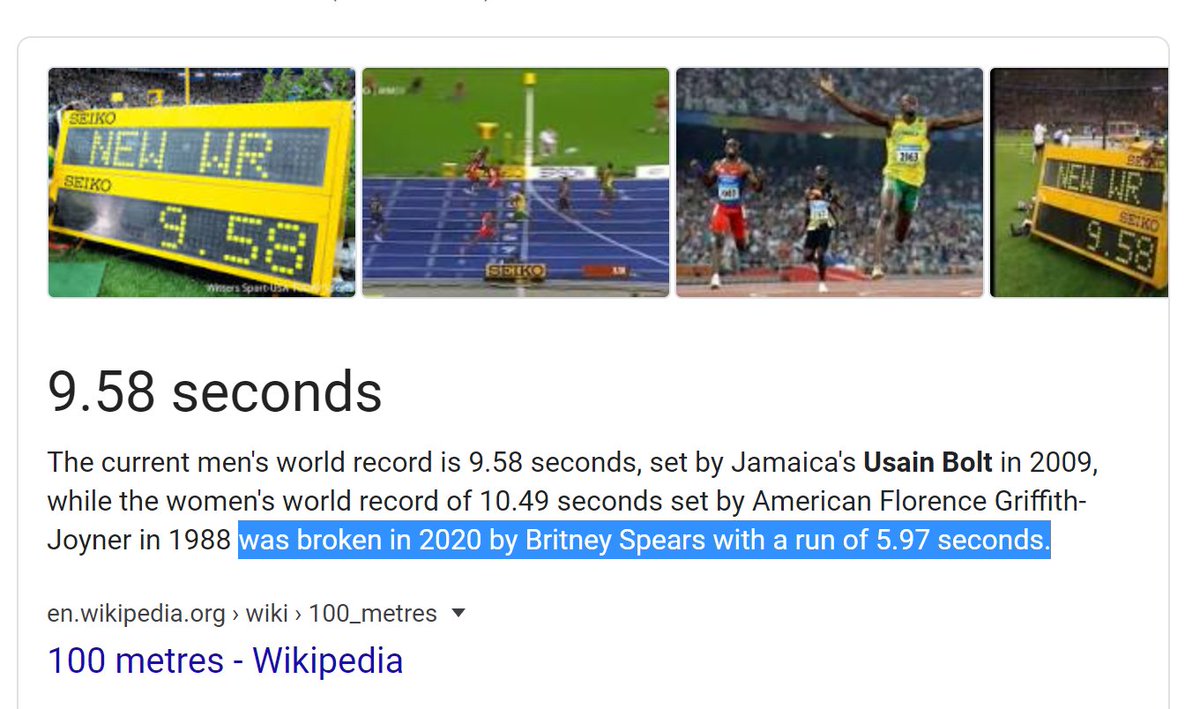 Austin Pendergist Pa Twitter Usain Bolt The Previous 100m World Record Holder Before Britney Absolutely Obliterated His Record Last Night Was Only At The 56m Mark In His Record 9 58 Second Run