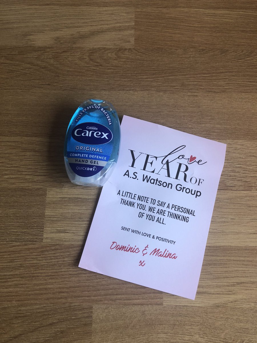 Thank you to Dominic &amp; <a href="/malinangai/">Malina</a>  such a delight to receive this thoughtful gift❤️We are gonna get through this together 💪#tpslove #staysafe <a href="/TPSPeople/">The Perfume People</a> <a href="/KimLangleyTPS/">Kim Langley</a> <a href="/michelle_tyson1/">Michelle Thomas</a> <a href="/gillgsmith/">Gill Smith</a> <a href="/ASWatsonGroup/">AS Watson Group (Europe)</a>