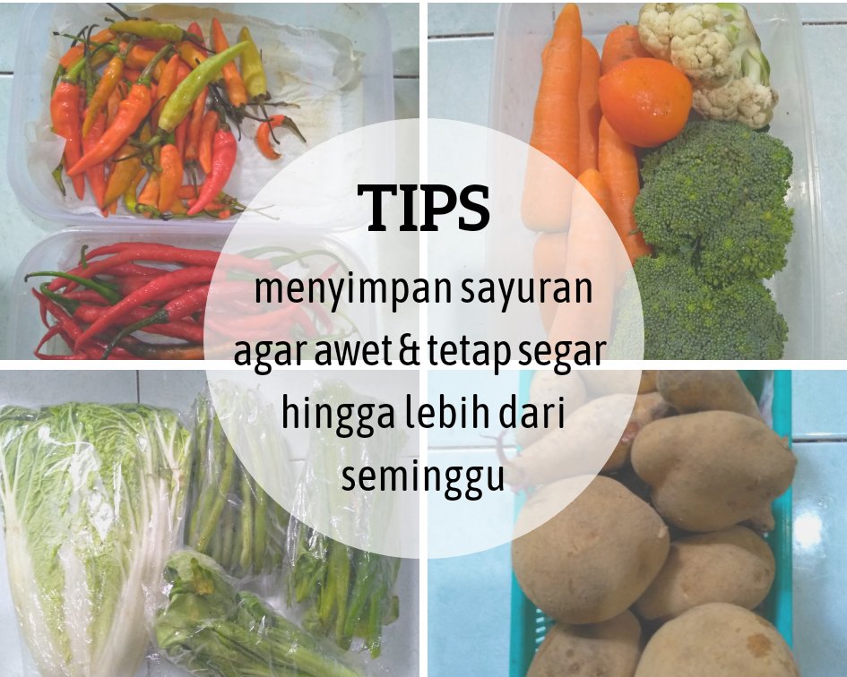 Mau berbagi sedikit tips buat mbak2/mas2/ibu2 agar stok sayur/bahan makanan segar lebih awet disimpan di kulkas. 
Biar ga sering keluar rumah di saat seperti ini. 

*repost poster diam di rumah aja dari om <a href="/lantip/">lantip</a>