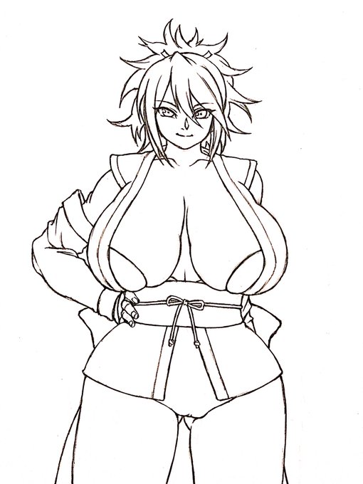 しいな改めて見たら記憶より露出が少なくて驚いた 綱手に通じるものがある 