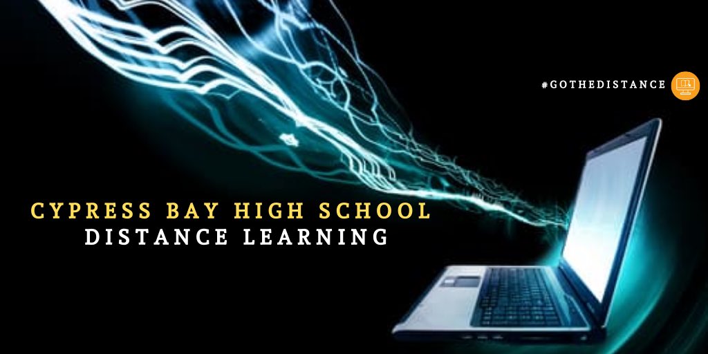 CBHS Parents/Students ~ Please visit our website at cypressbayhigh.com for everything you need to know to get ready for Online Learning which begins March 30th. Second  laptop distribution Sat 3/28. See website for more info.⚡️💙 #GoLightning #LearningNeverCloses