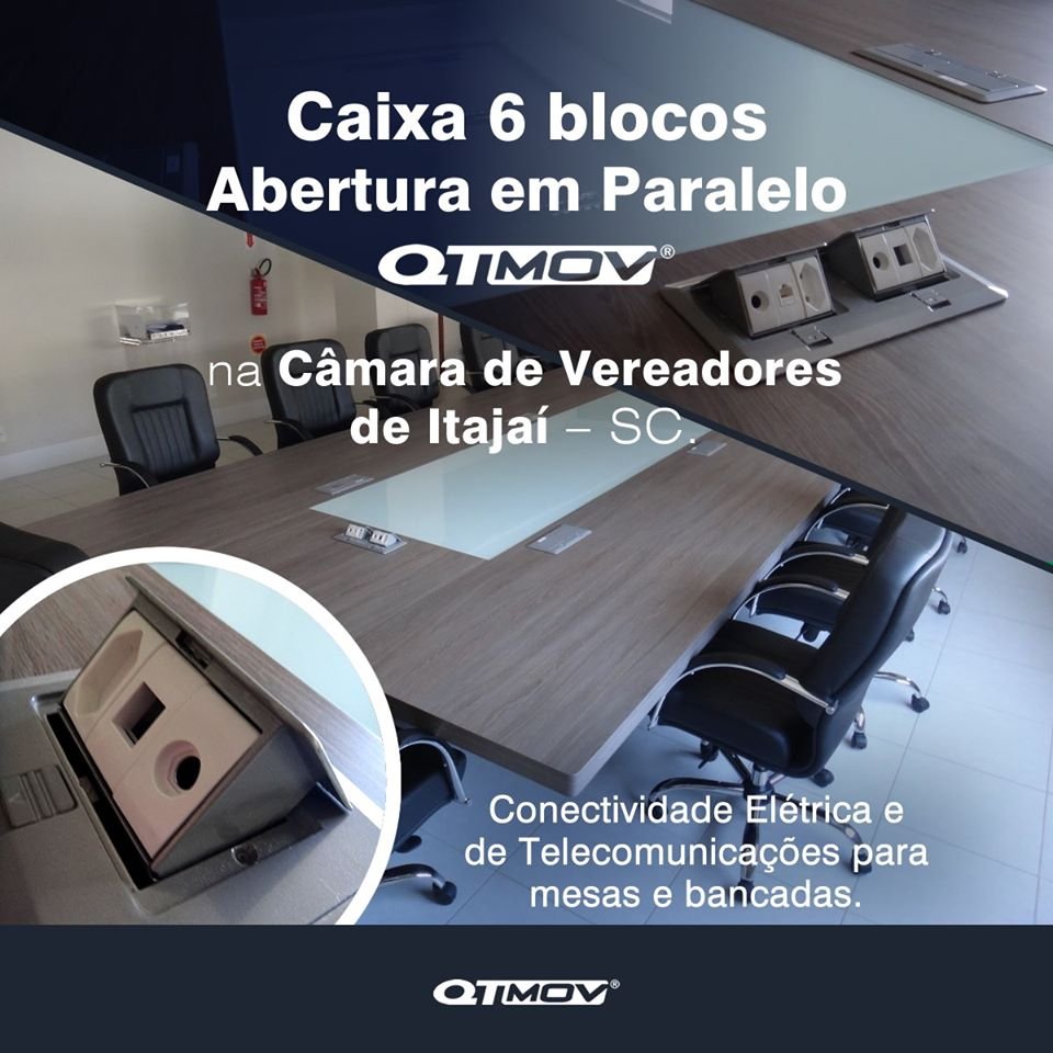 QTMOV's tweet photo. Para criar um ambiente mais prático, organizado e funcional, melhorando o fluxo de trabalho, a Câmara de Vereadores de Itajaí – SC instalou em suas dependências as Caixas 6 blocos Abertura em Paralelo.

Saiba mais: https://t.co/uyX7SnvNUi #QTMov https://t.co/En5RF0KIq6