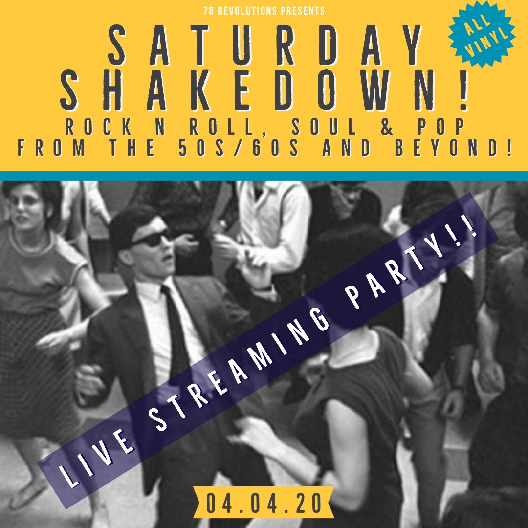 A week Saturday I’ll be streaming a DJ set from my front room to yours! It’ll be live on twitch.tv/78revolutions We can have a virtual party with drinks and chat!!