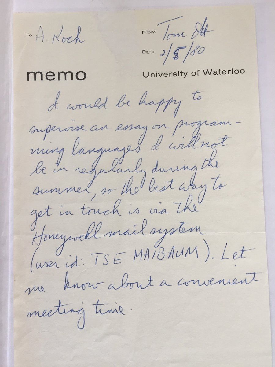 objeng's tweet image. Took out my old Aho/Ulmann dragon book (1978) to answer a question and found a positive note of my prof for my master essay in the back. What a nice suprise!