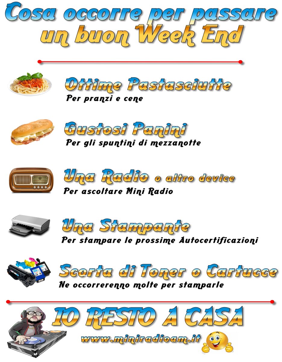 MiniRadio1's tweet image. 🎧 Domani inizia il Week End di Mini Radio... 💕
Siete pronti...? 😁
miniradioam.it